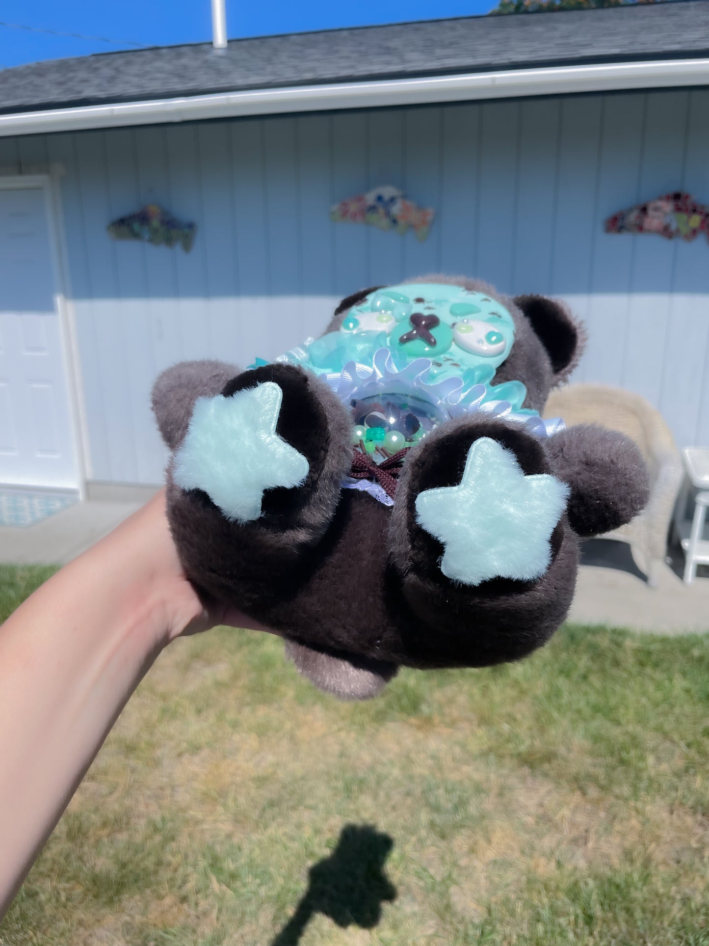 Chip the Dark Chocolate Mint Chip Upcycled Bear