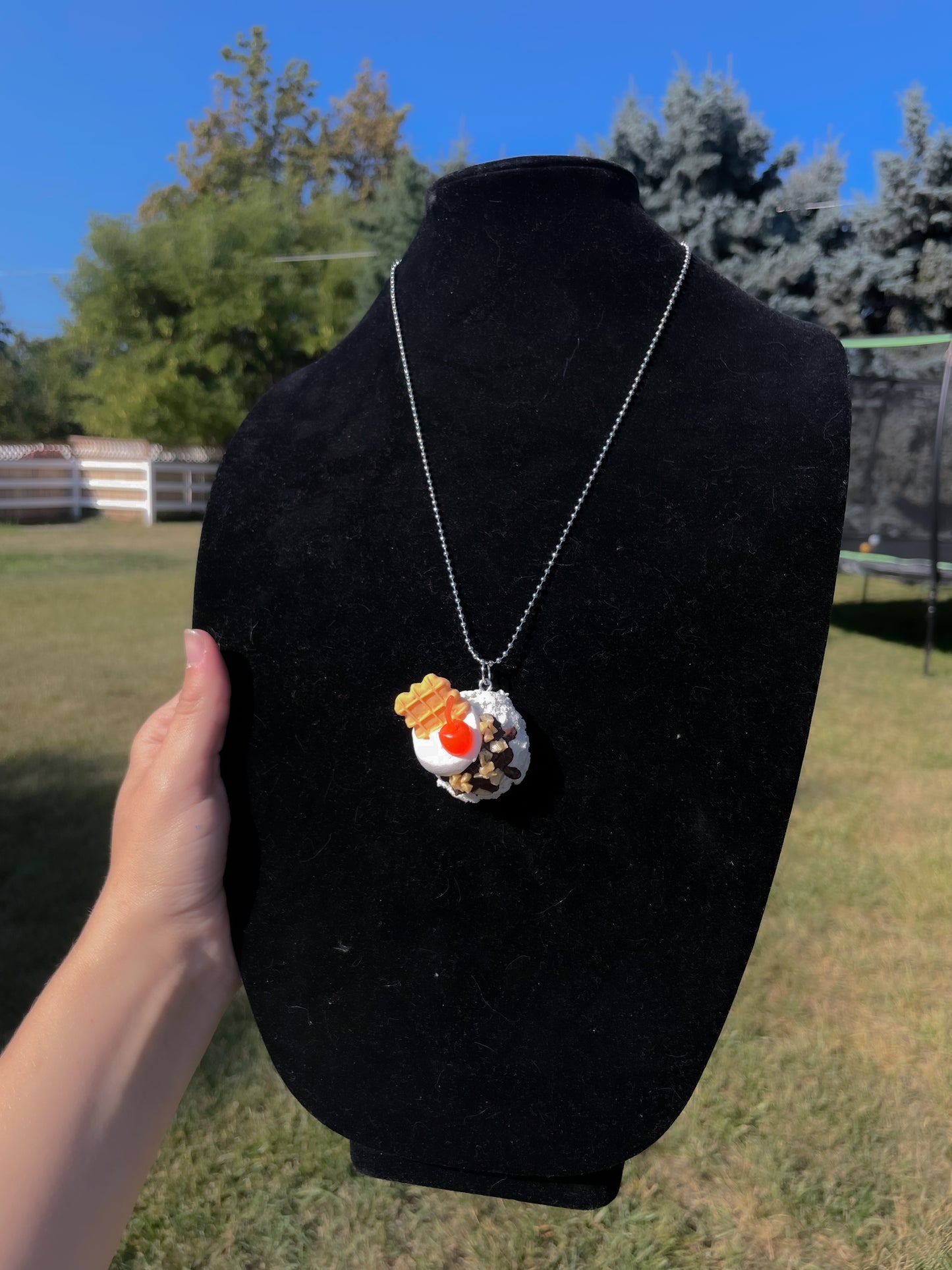 Vanilla Ice Cream Necklace