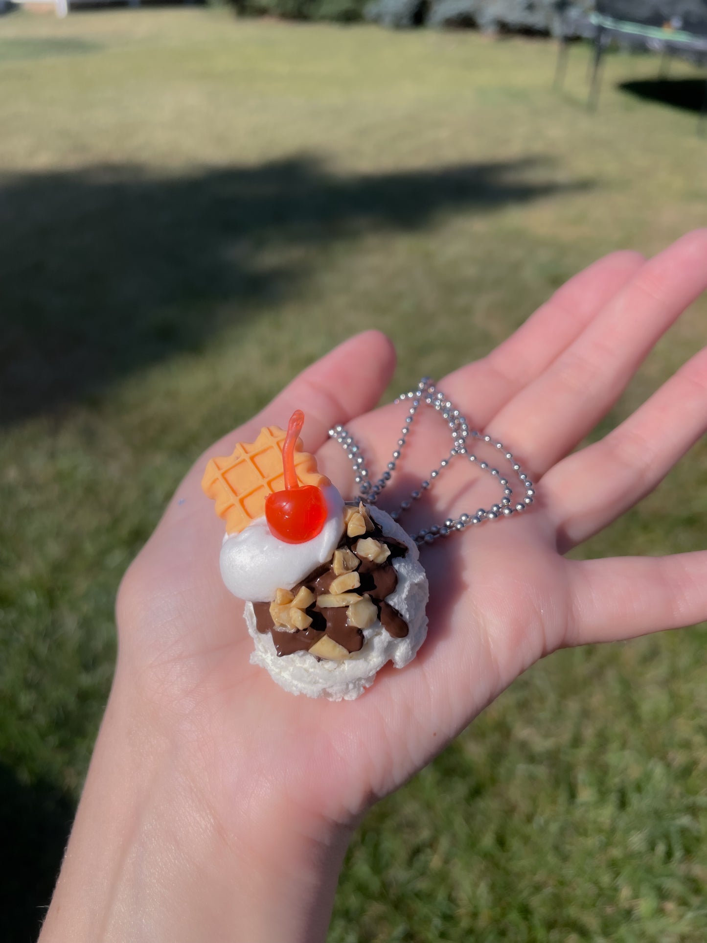 Vanilla Ice Cream Necklace