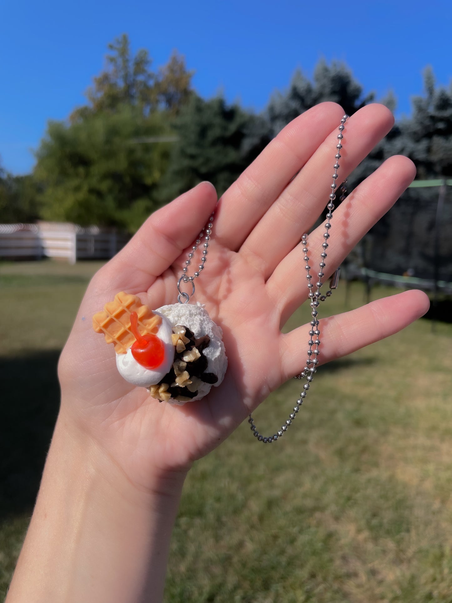 Vanilla Ice Cream Necklace