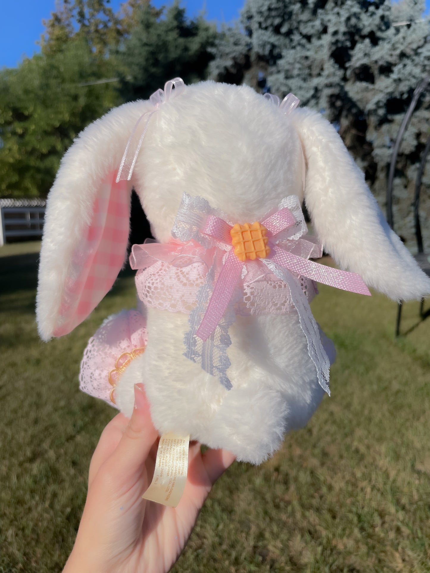 Sugar the Upcycled Vanilla Bunny