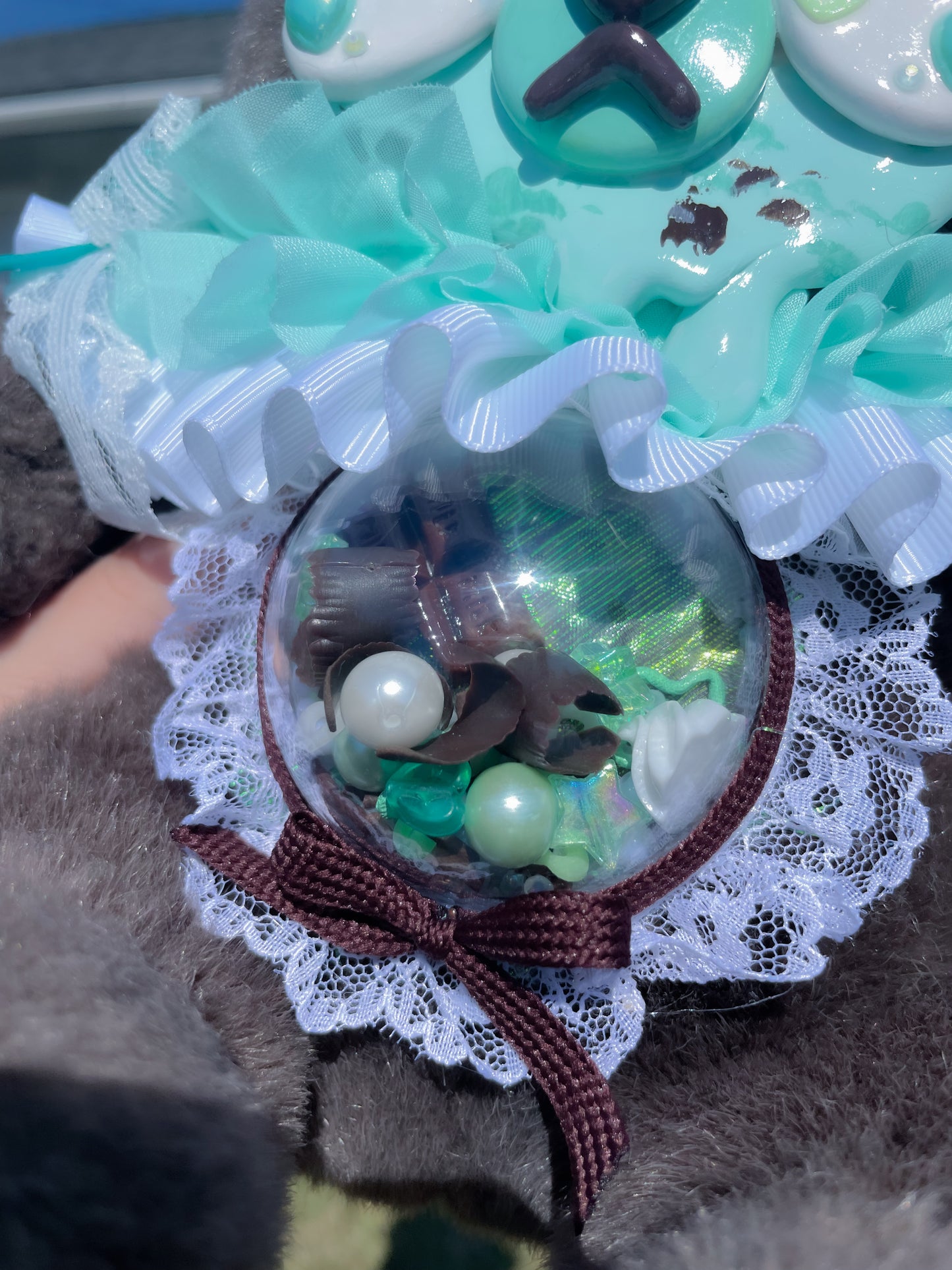 Chip the Dark Chocolate Mint Chip Upcycled Bear