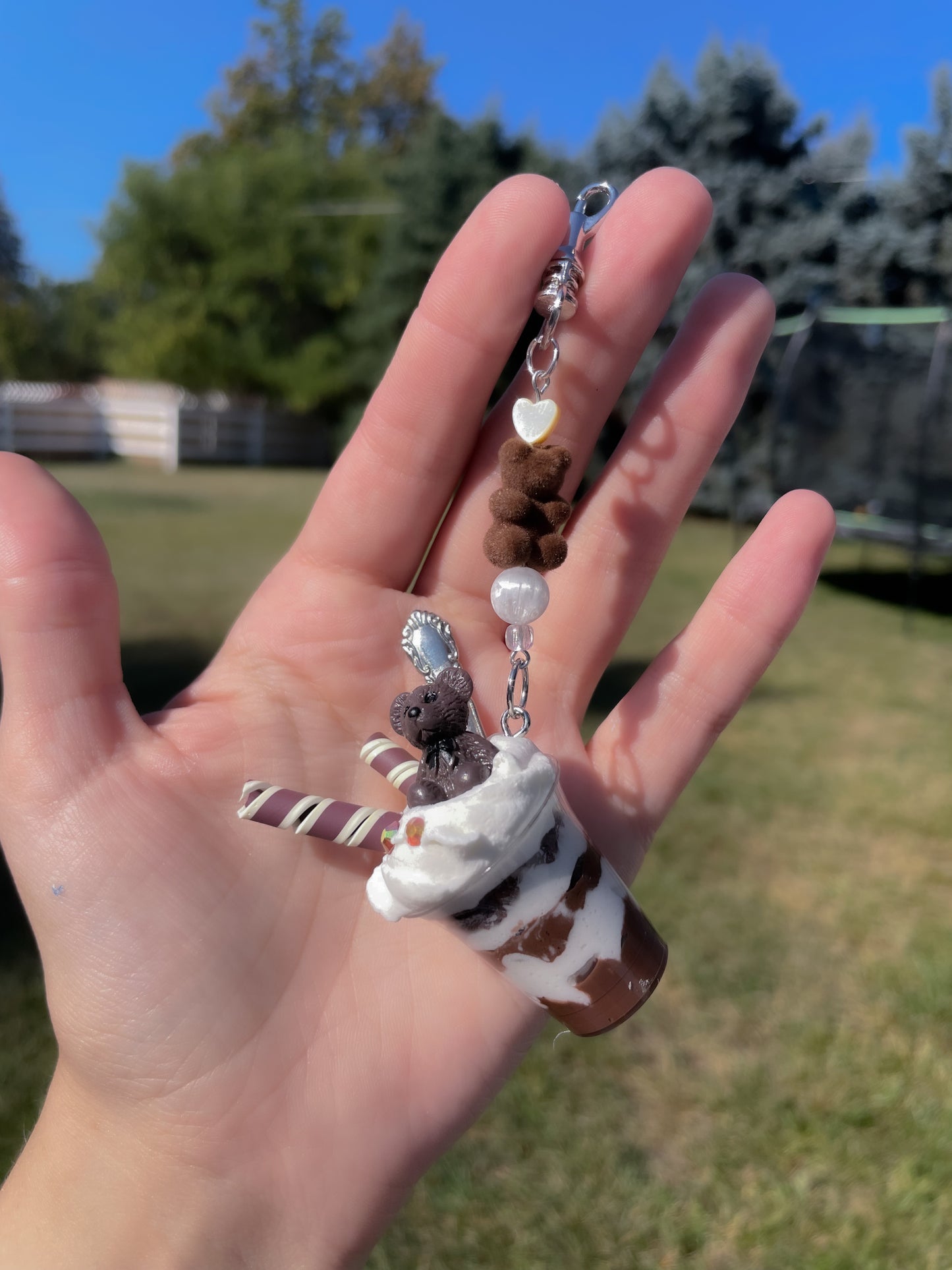 Chocolate Parfait Keychain/charm