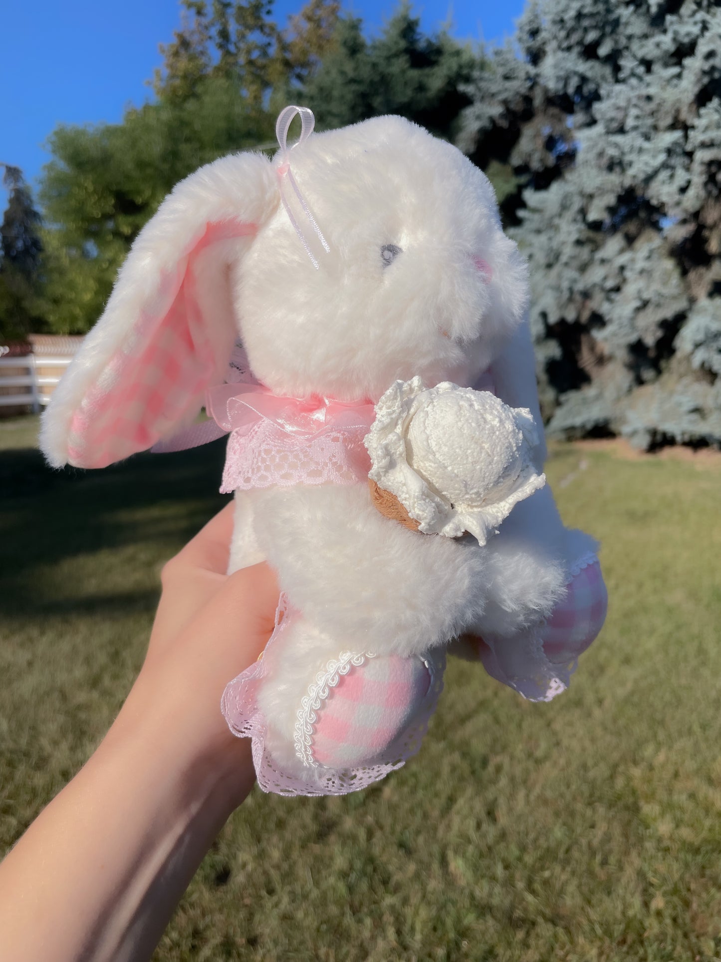 Sugar the Upcycled Vanilla Bunny
