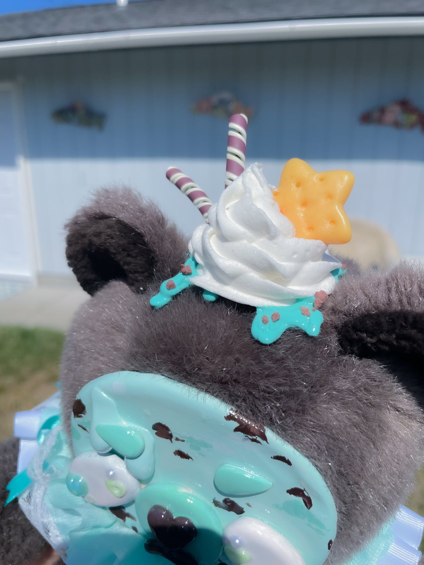 Chip the Dark Chocolate Mint Chip Upcycled Bear