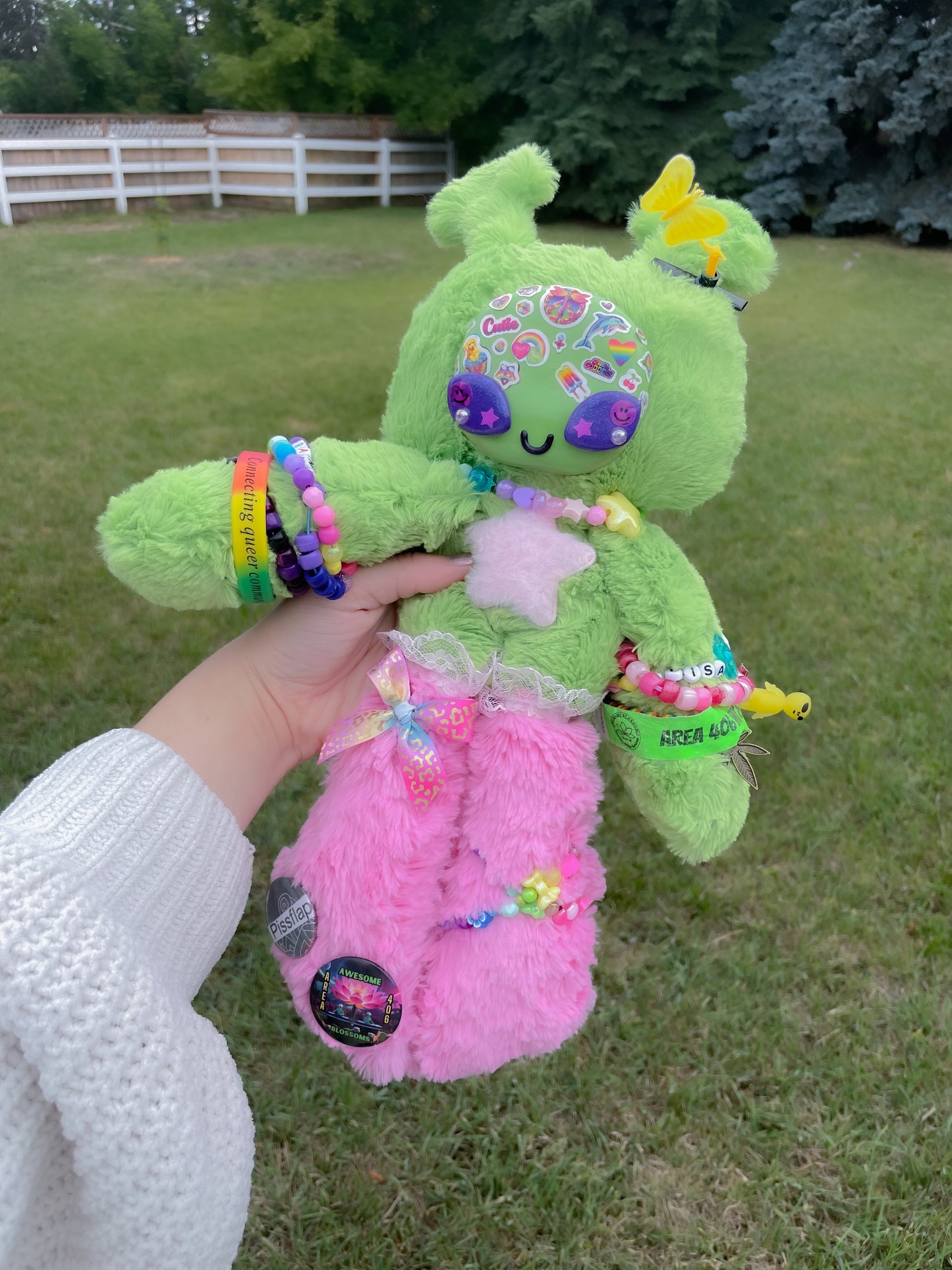 Lisa Frank Alien “Frank” Art Doll