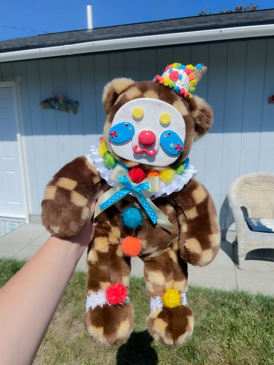 Jerry the Clown Cone Upcycled Bear
