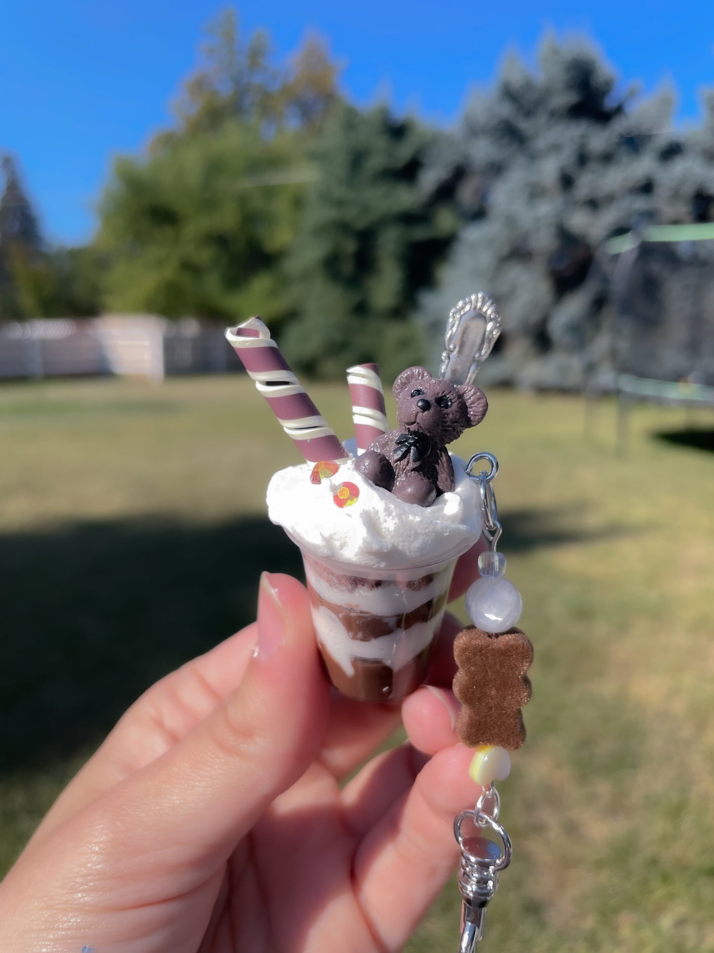 Chocolate Parfait Keychain/charm
