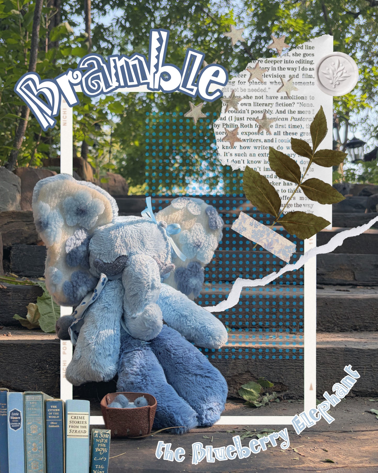 Bramble the Blueberry Elephant