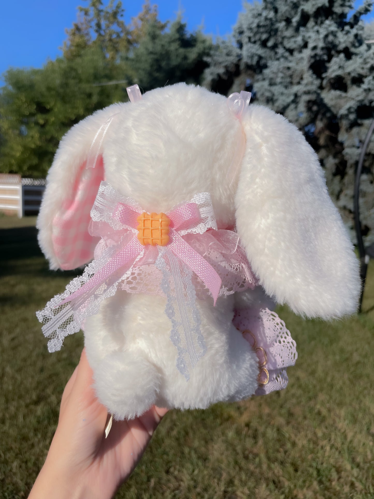 Sugar the Upcycled Vanilla Bunny