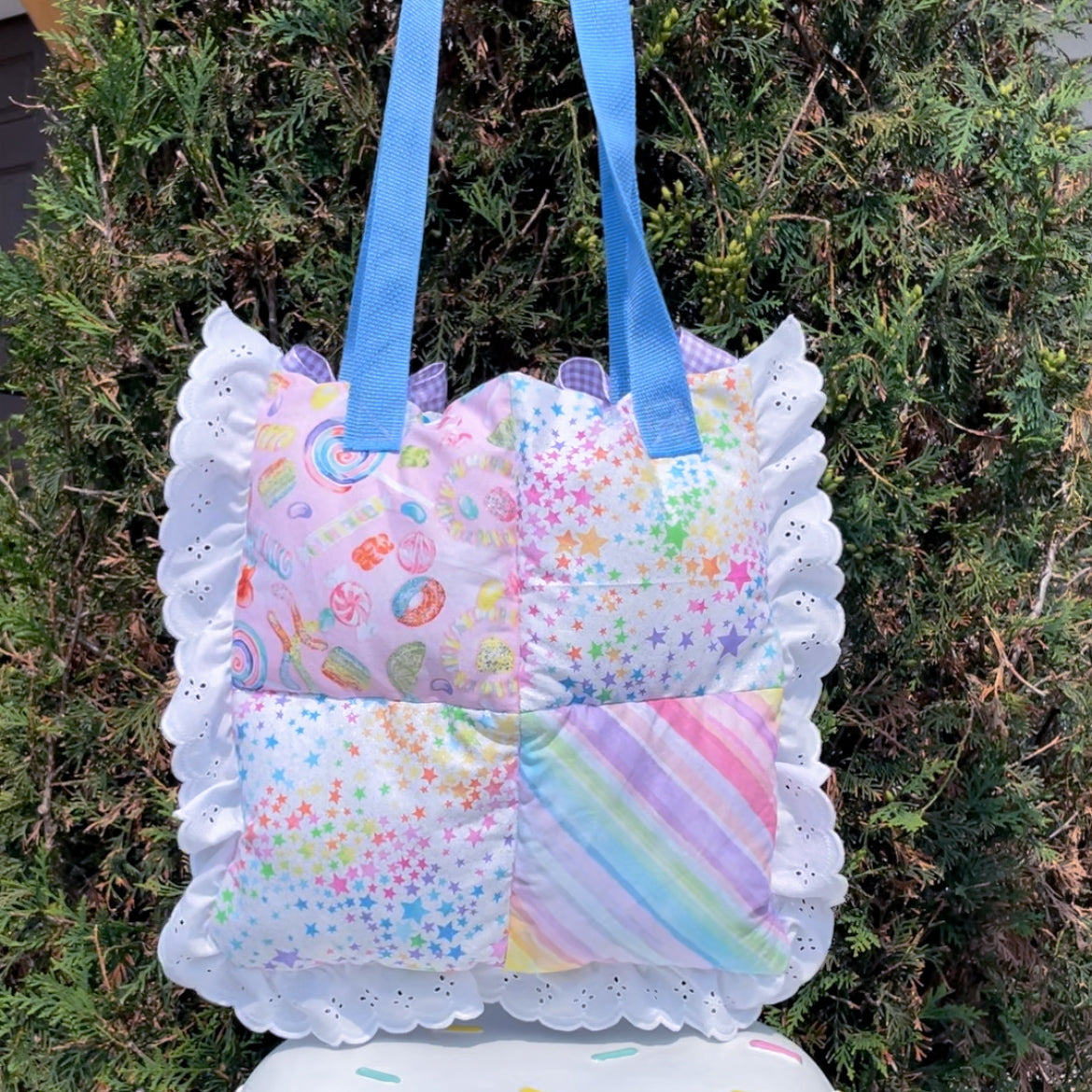 Large Pastel CandyLand Pillow Purse