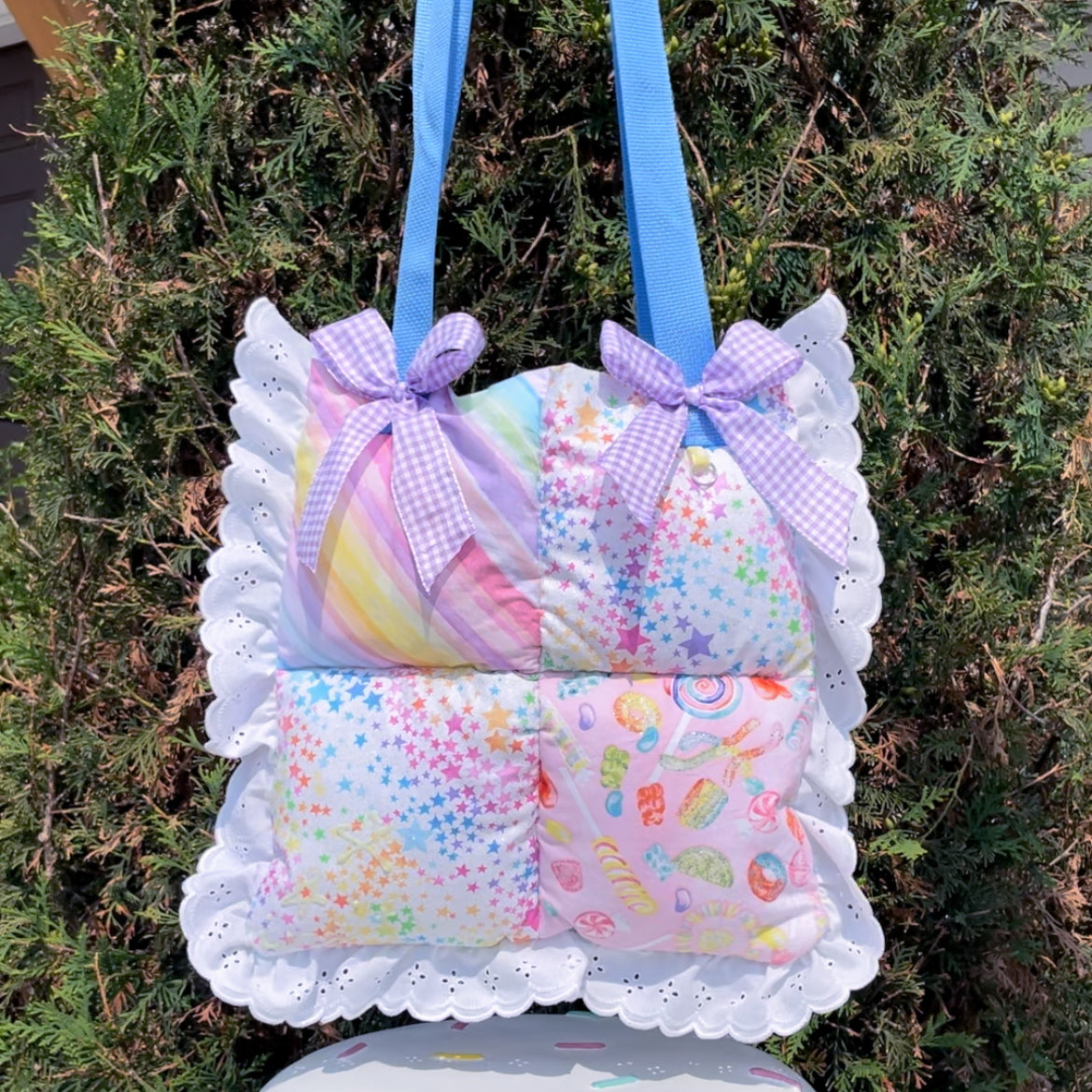 Large Pastel CandyLand Pillow Purse